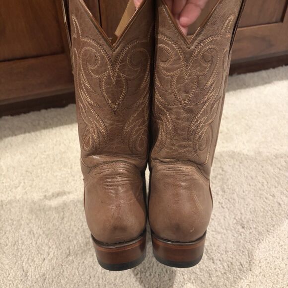 New (scuffs) Shyanne Darby Western Boot Brown Women's Size 8.5M Wide Calf Cowboy - Picture 5 of 15